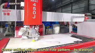 Hualong machinery waterjet CNC machine Sawjet stone cutting machine