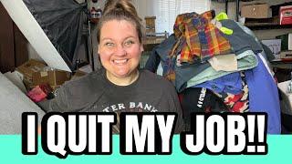 I Quit My Job To Be A Full Time Reseller! Life Update and Awesome Thrift Haul 