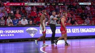 141 LBS: #1 Luke Pletcher (Ohio State) vs. #6 Chad Red Jr. (Nebraska) | 2020 B1G Wrestling