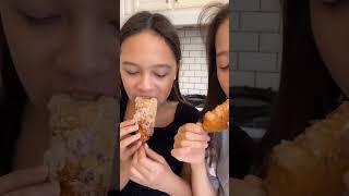 My kids stole my phone and filmed Korean Corndogs | MyHealthyDish