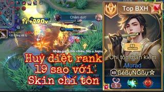 Bé Bụng Bự trở lại với skin chí tôn thần kiếm huỷ diệt càn quét rank cao thủ | Liên Quân Mobile