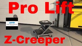 A demonstration of the Pro Lift Z-Creeper and how its great for auto detailing!!