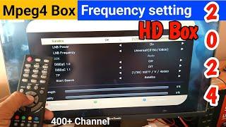 DD free dish mpeg4 set top box frequency | free dish mpeg 4 frequency setting