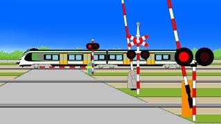 【Przejazd kolejowy】Polish Trains and Railroad Crossing