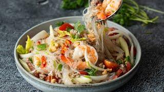 Yum Woon Sen Recipe (glass noodle salad 2.0) ยำวุ้นเส้น - Hot Thai Kitchen!