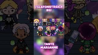 TELEFONSTREICH BEI TANTE MARIANNE!!  #shorts #tocaboca #halloween #viralvideo