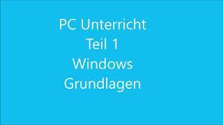 Computerunterricht 1 Windows Grundlagen