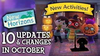 10 UPDATES & CHANGES in October 2024 (New Activities) - Animal Crossing New Horizons