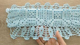 ÖRÜLDÜĞÜNDE GÜZEL DURAN DANTEL ÖRNEKLERİCROCHET KNİTTİĞ