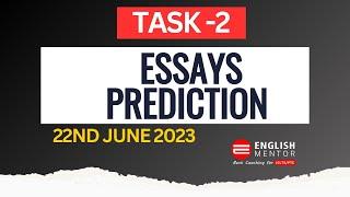 IELTS Task 2 Essay Prediction 22nd June 2024