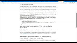 CDFI Title VI Worksheet Webinar