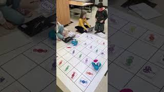 Dash robot playing Candy Land Coding Game as a lesson idea #blockcoding