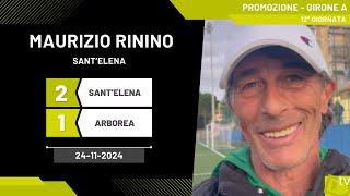 Maurizio Rinino allenatore Sant'Elena 24-11-2024 - Diario Sportivo