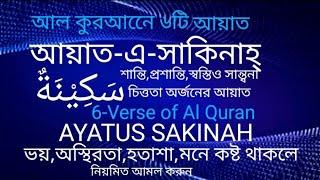 মন খারাপ থাকলে শুনুন-আল কুরআনের প্রশান্তির ৬ আয়াত▶আয়াতে সাকিনাহ AYATUS SAKINAH▶Tranquillity-Sakinah