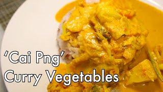 Singapore Cai Png Vegetable Curry | Hainanese "economy rice" Curry | vegan and gluten free