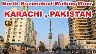 North Nazimabad Walking Tour | Karachi Pakistan | Full Mooni Vlogs | 4K UHD