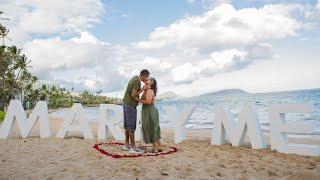 Hawaii "MARRY ME" Letters | Surprise Proposal Video