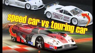 Rlaarlo AK-917 Speed car vs 1/10 Touring car.