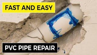 A Fast and Easy PVC Pipe Repair (Low Pressure Line) 