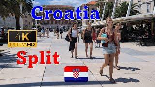 Split is the beautiful city -  4K Holiday City Walk | Croatia