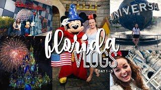 FLORIDA VLOGS! DAY 1 - 5 | DISNEY WORLD & UNIVERSAL STUDIOS!  | Brogan Tate
