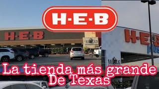 #comprandoenheb #texas.          H-E-B LA TIENDA MAS GRANDE DE TEXAS.