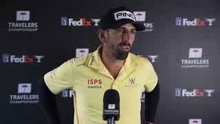 Matthieu Pavon Saturday Flash Interview 2024 Travelers Championship © PGA Tour