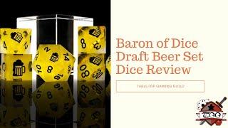 Baron of Dice Draft Beer Set Dice Review