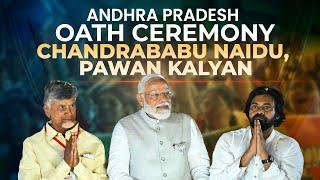 N Chandrababu Naidu Oath Ceremony Live | PM Modi attends Andhra Pradesh CM's Oath Ceremony Live
