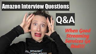 Amazon Interview Questions Q&A (via Mobile- thanks to YouTube outage).