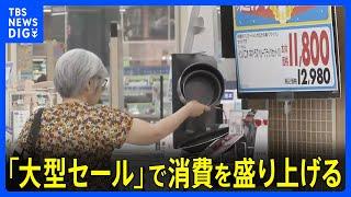 実質賃金は26か月連続のマイナスも…　「大型セール」で消費を盛り上げる｜TBS NEWS DIG