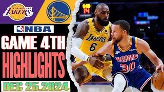 Los Angeles Lakers VS Golden State Warriors Game 4TH Highlights Dec 25,2024 NBA Season 2024-25