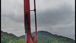 Truemax:53m concrete pump truck operation site