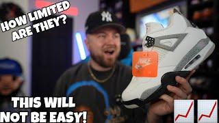 HOW LIMITED ARE THE JORDAN 4 “WHITE CEMENT” REALLY? DON’T SLEEP THIS WILL NOT BE A EASY RELEASE!