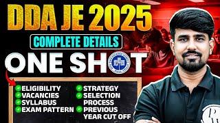 DDA JE 2025 | Syllabus | Exam Pattern | Job Profile | Salary | Promotion | All Details in ONE SHOT