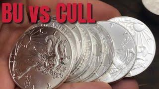 American Silver Eagles Brilliant Uncirculated (BU) vs CULL - How to Stack your Silver Eagles?