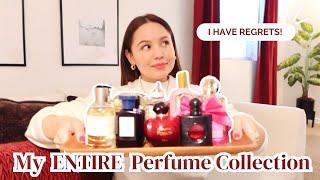 MY ENTIRE PERFUME COLLECTION | MOST COMPLIMENTED FRAGRANCES | I have regrets! | Fragrance Collection