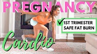 1st Trimester PREGNANCY FAT BURN CARDIO Workout to Keep Weight Gain Slow