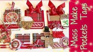 Cute CHRISTMAS GIFT CARD HOLDERS - Junk Journal Pockets w/GLOBLELAND  MASS Make #roundrobinfastmakes