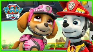 Mais de 1 hora de resgates de Skye e Marshall - Patrulha Pata PAW Patrol Episódio Português