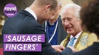 King Charles Jokes with Prince William about 'Sausage Fingers' in Coronation Film