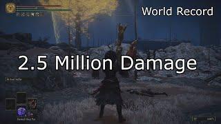 2,538,471 Highest Damage - World Record - Shadow of the Erdtree DLC One Shot Build - ELDEN RING