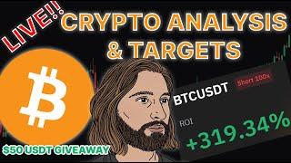 LIVE CRYPTO ANALYSIS AND TARGETS!!