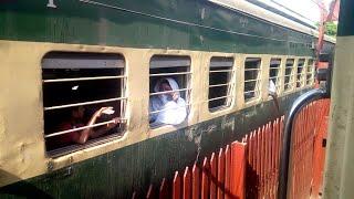 Millat Express train 17 Up Departure from Sargodha Jn Railway Station and heading towards Malakwal