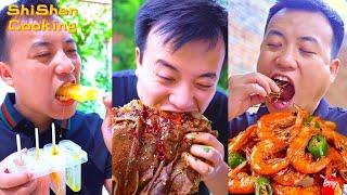 Village Funny Mukbang | Weird Seafood Cooking | Use Cuttlefish Juice To Make Jelly!
