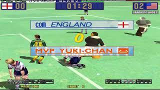Virtua Striker 2 '99 - MVP Yuki-Chan Playthrough (Ranking Mode) (Random Formation Mode)