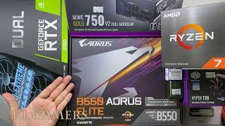 AMD Ryzen 7 5800X GIGABYTE B550 AORUS ELITE HYPER T20 RTX2060 DUAL Armageddon Gaming PC Build