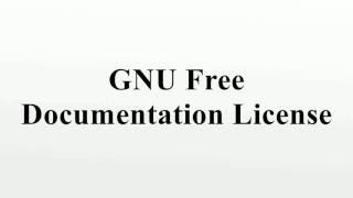 GNU Free Documentation License