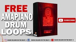 [FREE] Amapiano Drum Loops Pack 2024 | ‍ | "Black is Brown Vol.3" | Amapiano Sample Pack 2024