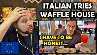 European Reacts to Italian Tries Waffle House Breakfast (@ThePasinis)